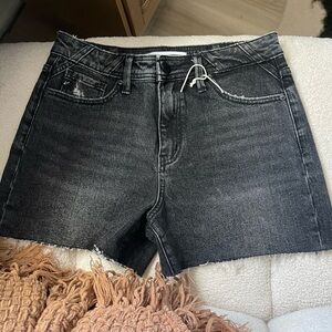 KanCan Charcoal Jean Shorts